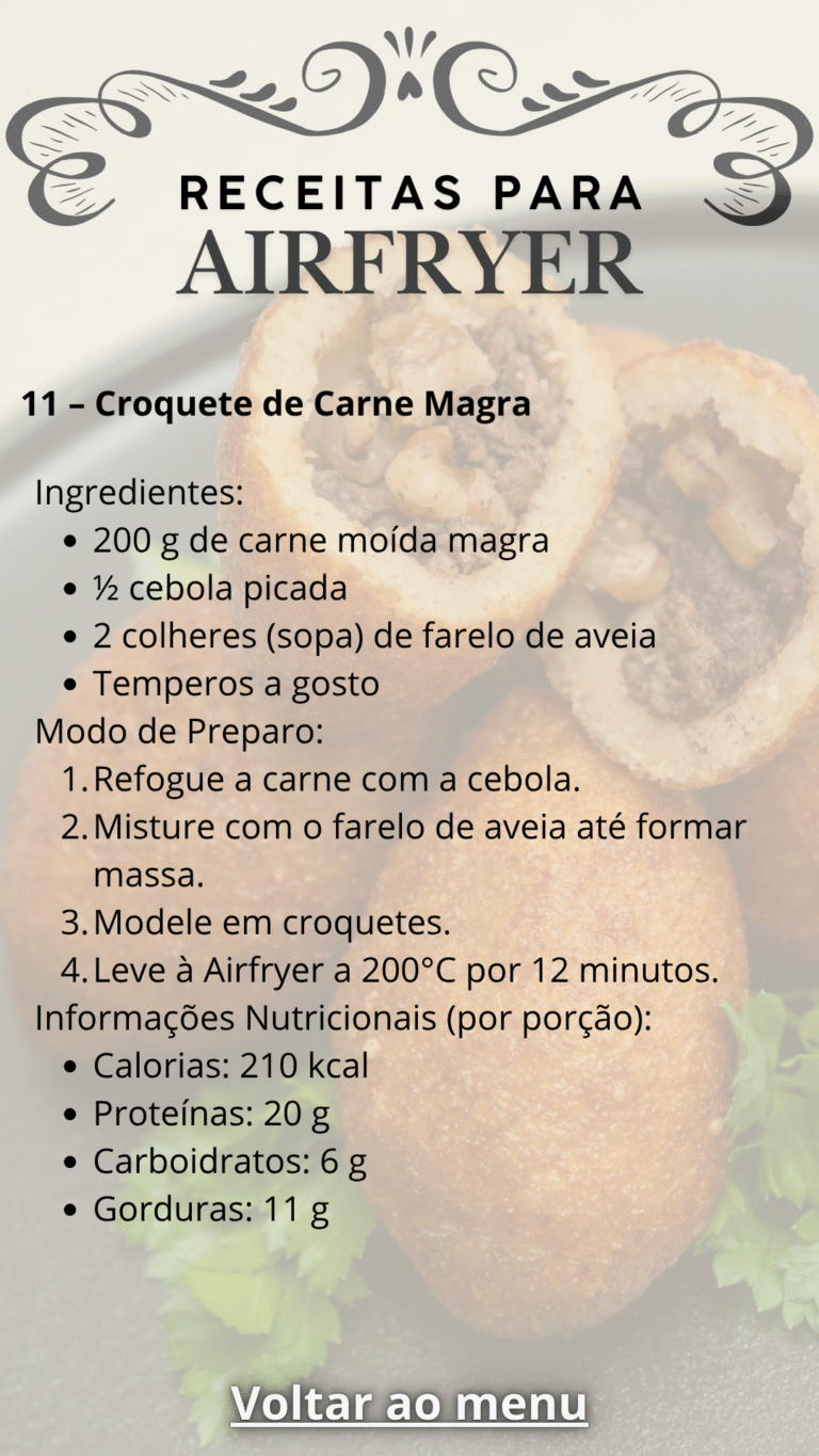 11 – Croquete de Carne Magra