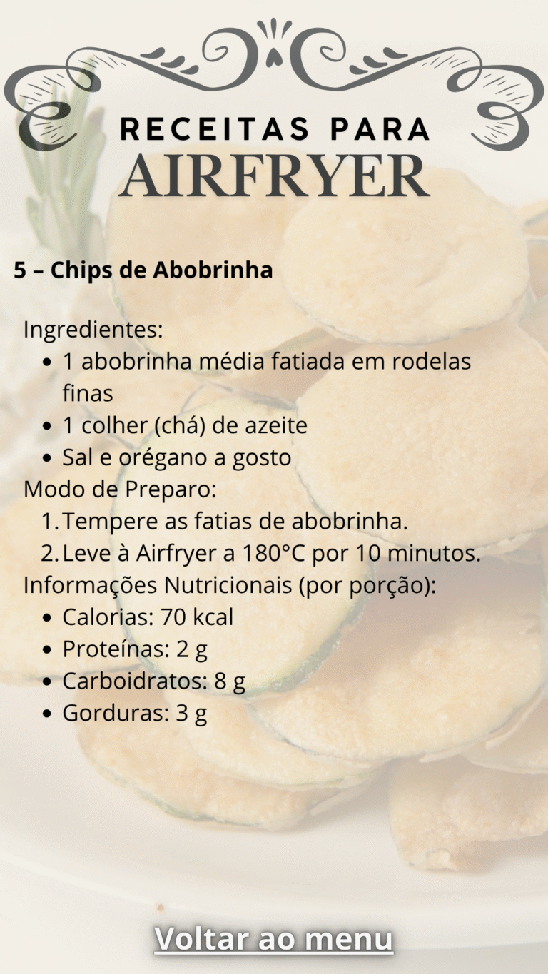 5 – Chips de Abobrinha