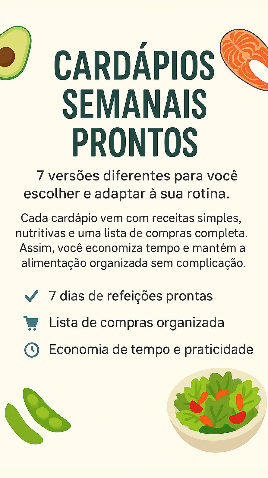 Cardápios Semanais Prontos